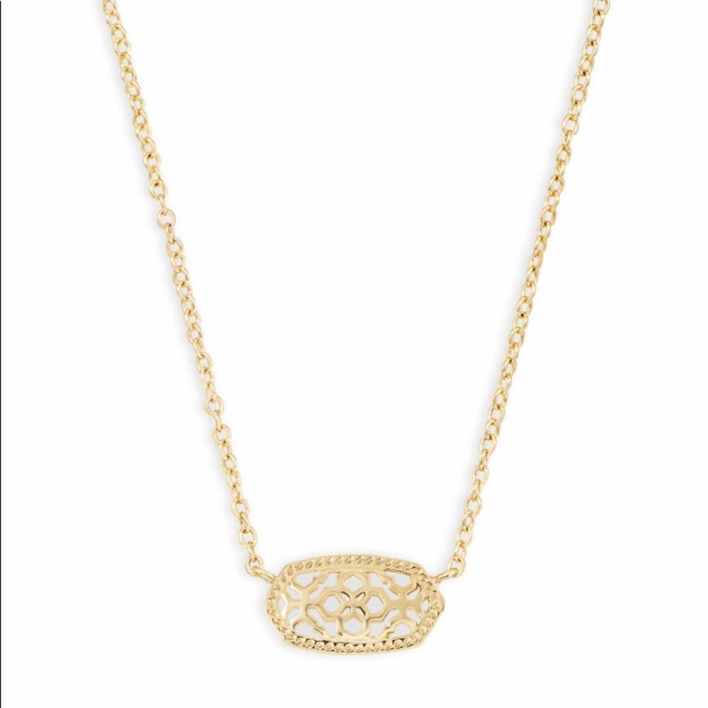 Kendra Scott Elisa necklace in gold filigree
